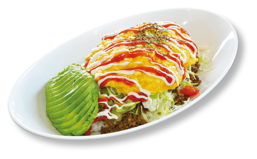 オムタコ+アボカド