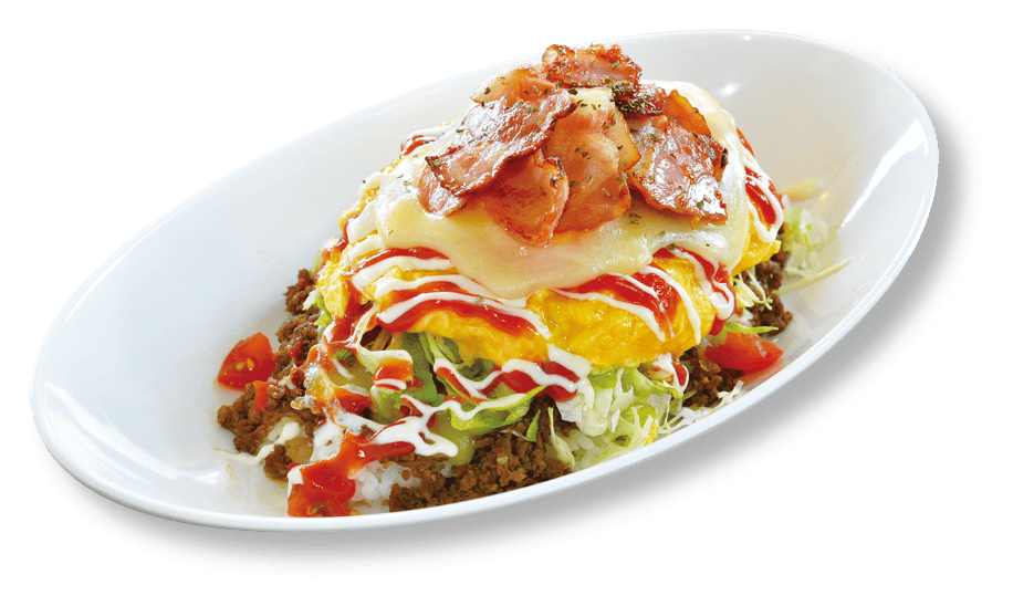 オムタコ+ベーコン&モッツァレラチーズ