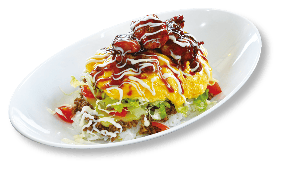 オムタコ+照り焼きチキン