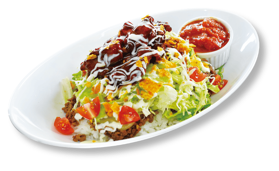 タコライス+照り焼きチキン